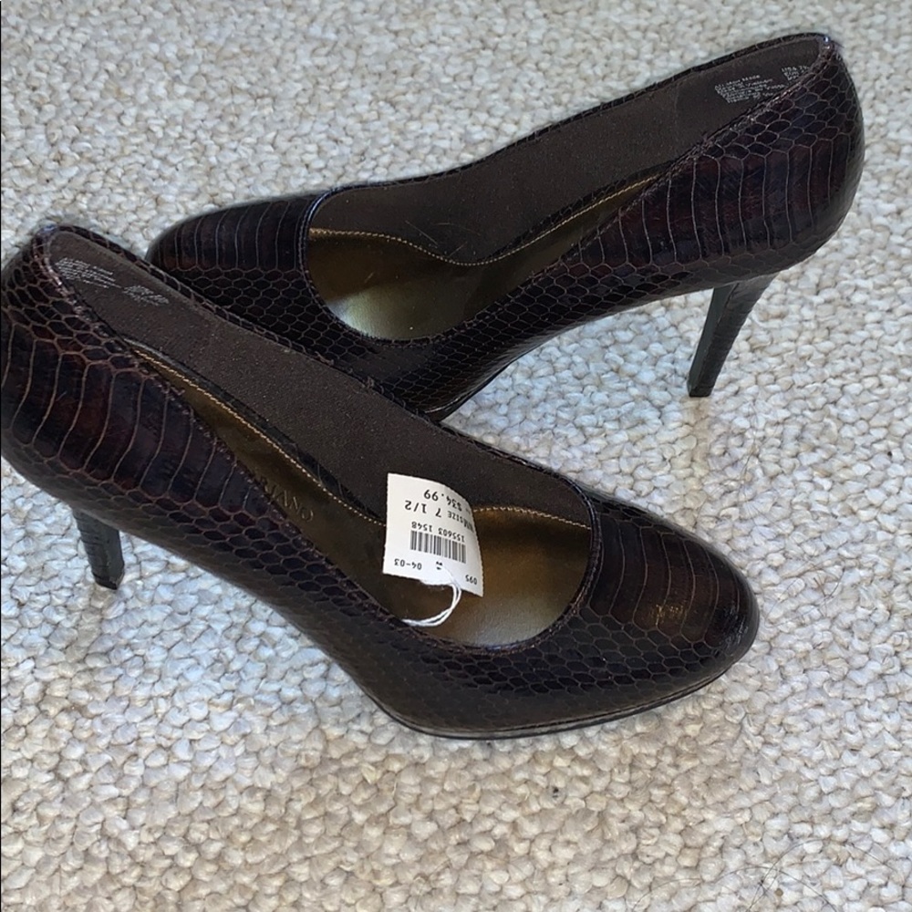 FAUX snakeskin heels